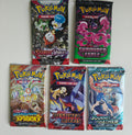 Scarlet & Violet sarjan laajennus booster mix. (5x booster)